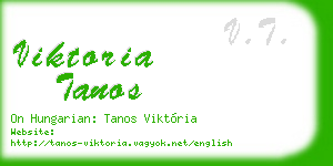 viktoria tanos business card